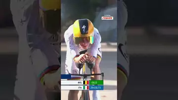 🚴🏻 Remco Evenepoel fait le doublé avec le championnat d'Europe, devant Filippo Ganna ! #evenepoel