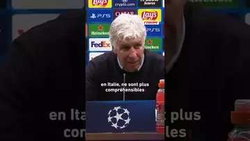 😡⚽️ L’entraîneur italien était très en colère après la défaite de l’Atalanta #liguedeschampions