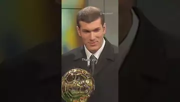 1998 : When Zinédine Zidane won the Ballon d'Or #shorts #football #sports