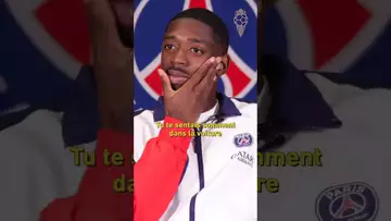 Quand Ousmane Dembélé découvre sa Une du Ballon d'Or #dembele #ballondor #psg