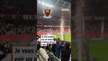 🔴⚫ Je vous emmène voir un match à l'Allianz Riviera, à Nice #football #ligue1 #shorts #ogcnice