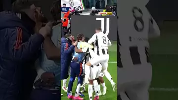 Weah n'a laissé aucune chance à Maignan sur ce coup #football #seriea #juventus #juve