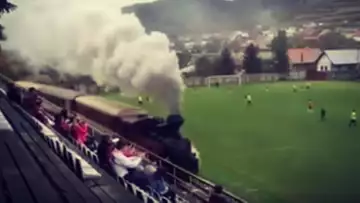 Un train en tribunes chez les Slovaques