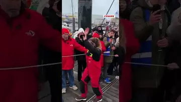 📹 Les coulisses de l’arrivée de Violette Dorange après 3 mois seule en mer #vendéeglobe #aventure