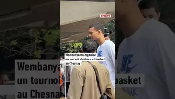 🏀♟️Victor Wembanyama a organisé au Chesnay un tournoi d'échecs et de basketball #wembanyama