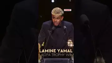 Lamine Yamal est le lauréat du trophée Kopa 2025 ! #barça #ballondor #yamal #lamineyamal