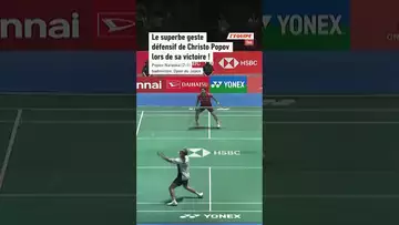 🏸👀 La superbe défense de Christo Popov lors de sa victoire face à Kodai Naraoka ! #badminton