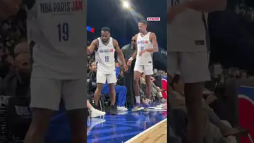 😂 Inoxtag x Teddy Riner au NBA Paris ! #nba #basketball #sports