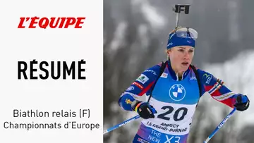 Le résumé du relais féminin - Biathlon - CE (F)