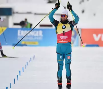 Le Français Martin Fourcade gagne la mass start en Italie !