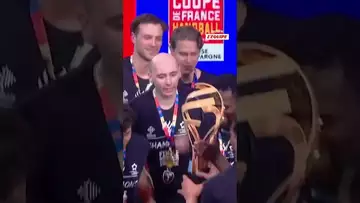 🏆 Montpellier remporte la Coupe de France aux tirs au but face au PSG #shorts #handball