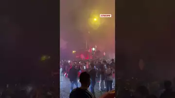 🔥 La joie des supporters du PSG aux abords du Parc des Princes #football #psg #intermilan