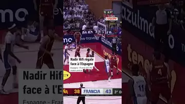 🔥🏀 Nadir Hifi en feu contre l'Espagne ! #basketball #france #shorts