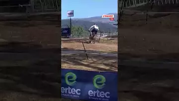 🏆 Le Britannique Tom Pidcock a remporté les Championnats d'Europe de VTT cross-country #shorts