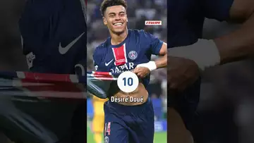 ⚽🏅 Désiré Doué et Luis Enrique, les copies parfaites... #football #liguedeschampions #psg
