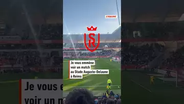 🔴⚪ Je vous emmène voir un match au Stade Auguste-Delaune, à Reims #football #ligue1 #shorts #reims