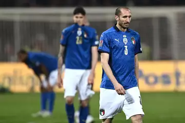 Giorgio Chiellini dira "Ciao" à l'Italie le 1er juin après un match contre l'Argentine