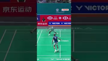 😮‍💨👀 Quelle défense de Christo Popov à l'Open de Chine #shorts #badminton #popov