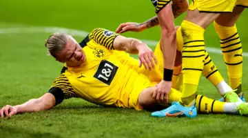 Dortmund : Haaland sorti sur blessure