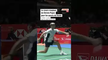 💫Un superbe revers de Christo Popov, face au Chinois Lei Lan Xi ! #badminton #popov #openjapon