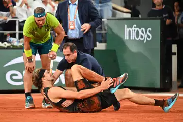 Nadal à propos de la blessure de Zverev : "C'est très dur, je suis très triste pour lui".
