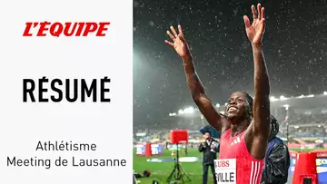 Meeting de Lausanne : Sous le déluge, Seville domine Lyles sur 100m, des records battus.. Le résumé
