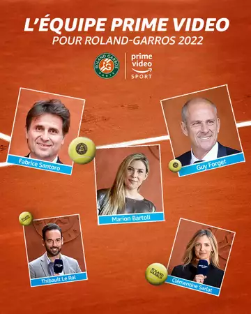Roland-Garros 2022 : Amazon Prime Video présente son offre et accueille Guy Forget comme nouveau consultant