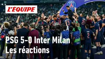 PSG 5-0 INTER MILAN : Nuno Mendes, Joao Neves, Luis Enrique... Toutes les réactions des Parisiens !