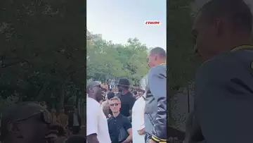 👽😎 La rencontre entre Victor Wembanyama et Omar Sy #shorts #wembanyama #basketball