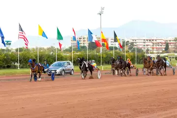 Prix de la Côte d'Azur, écureuil Jenilou sur l'hippodrome de Cagnes sur Mer