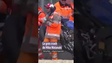 😱Le gros crash de Mike Watanuki aux 24 Heures du Mans #shorts #motorcycle