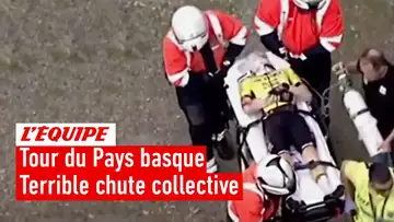 Tour du Pays basque - Vingegaard évacué sur civière après une terrible chute, la course neutralisée