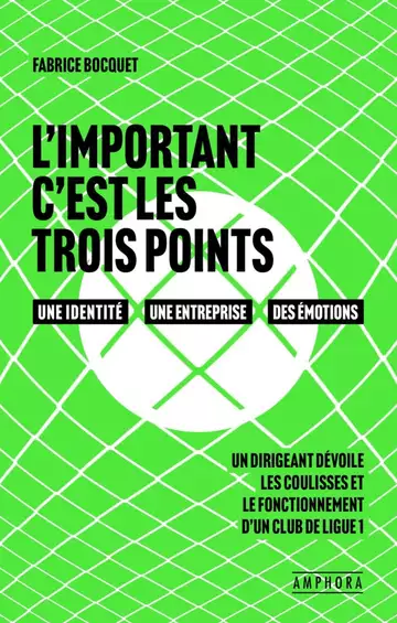 Livre - L'important, ce sont les trois points : Les coulisses de la gestion d'un club de football de Ligue 1 (Fabrice Bocquet)