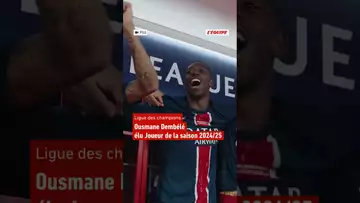 🔥 Ousmane Dembélé nommé meilleur joueur de la Ligue des champions 2024-2025 #PSG #championsleague