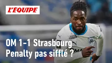 OM 1-1 Strasbourg : Penalty ou pas penalty sur Jonathan Rowe ?