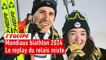 Mondiaux biathlon 2024 - Le replay intégral du relais mixte remporté par les Bleus