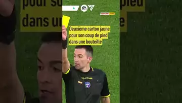 Deux cartons jaunes en quelques secondes pour Yacine Adli #football #seriea