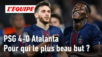 PSG 4-0 Atalanta – Kvara, Nuno Mendes : quel Parisien a inscrit le plus beau but du match ?