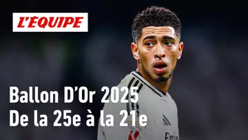 Ballon d'Or 2025 - Le classement de la 25e à la 21e place