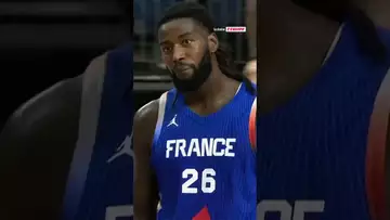 🏀 Le dunk monstrueux de Mathias Lessort contre l’Allemagne ! #basket #jo #jo2024 #basketball #shorts
