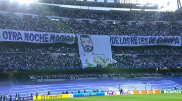 Le tifo kitsch du Bernabeu en l'honneur de Benzema