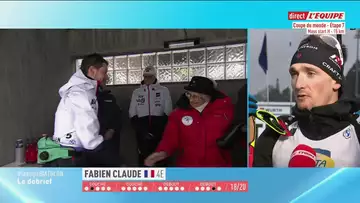 Biathlon - CM : Fabien Claude : « On ne peut pas dire qu'on est en dessous »