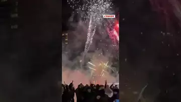 🎆 Le feu d’artifice des supporters de Galatasaray pour réveiller les joueurs de Liverpool #liverpool