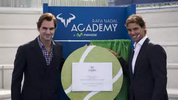 Rafael Nadal en prof de tennis à Majorque