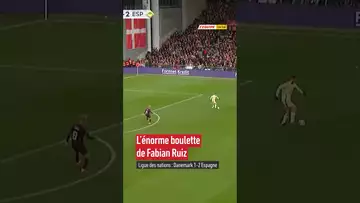 😵‍💫 OH L'ENORME BOULETTE DU PARISIEN FABIAN RUIZ AVEC L'ESPAGNE #psg #fail #football #shorts