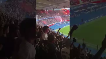 🔥 L'explosion de joie au Parc des Princes après l'ouverture du score de Hakimi ! #psg #intermilan
