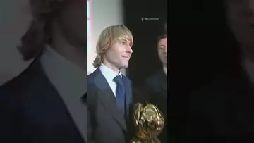 ⚽️✨ Throwback when Pavel Nedved won the 2003 Ballon d’Or #shorts #football #ballondor