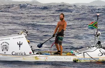 Chris Bertish, le premier homme à traverser l'Atlantique en paddle!