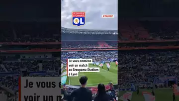 🔴🔵 Je vous emmène voir un match au Groupama Stadium, à Lyon #football #ligue1 #shorts #lyon