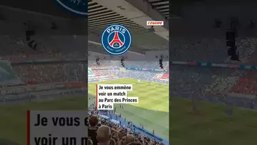 🔴🔵 Je vous emmène voir un match au Parc des Princes à Paris #psg #football #ligue1 #shorts